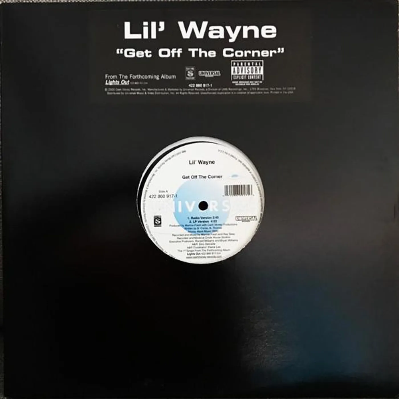 Lil Wayne Get Off The Corner Vinyl Record