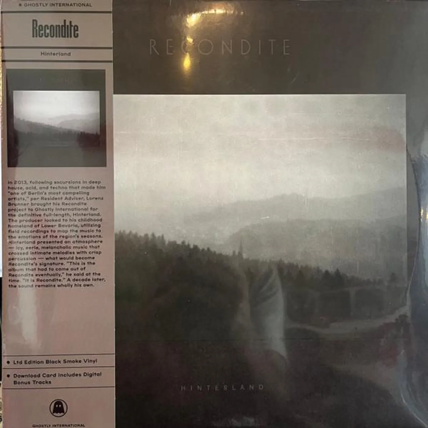 Recondite Hinterland (Smoky Black Vinyl/2LP) Vinyl Record