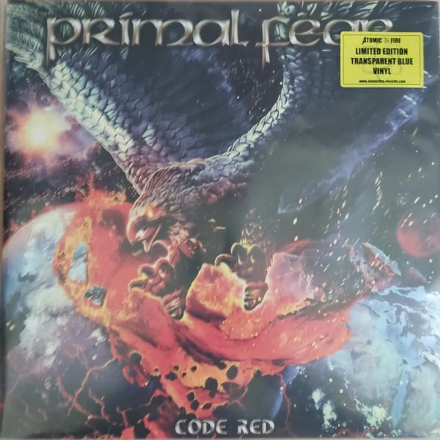 Primal Fear CODE RED (2LP/BLUE TRANSPARENT VINYL) Vinyl Record