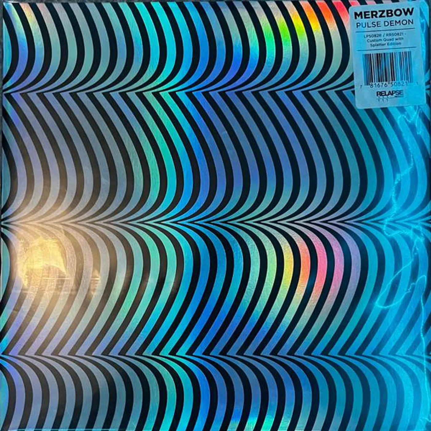 Merzbow PULSE DEMON (BLACK ICE & MILKY CLEAR QUAD WITH RAINBOW SPLATTER/2LP) Vinyl Record