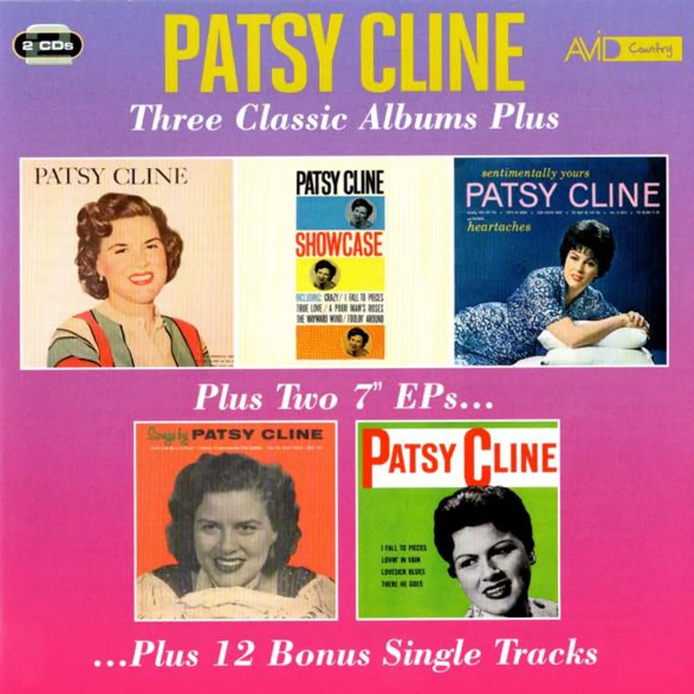 Patsy Cline THREE CLASSIC ALBUMS PLUS CD