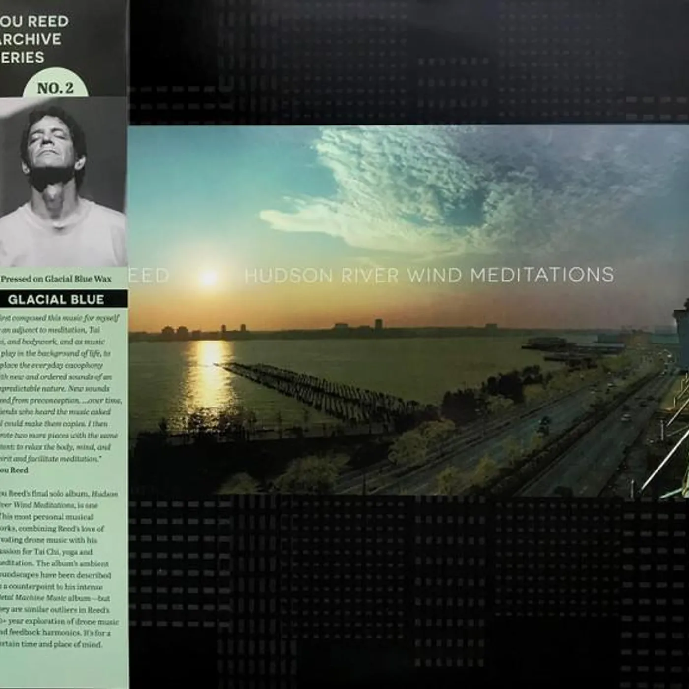 Lou Reed Hudson River Wind Meditations (Glacial Blue Vinyl/2LP) Vinyl Record