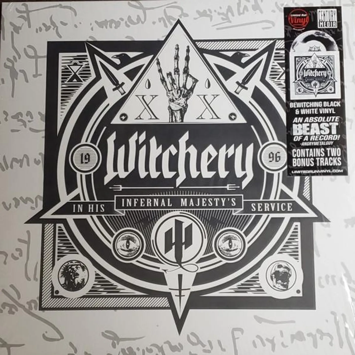 Witchery IN HIS INFERNAL MAJESTY'S SERVICE Vinyl Record