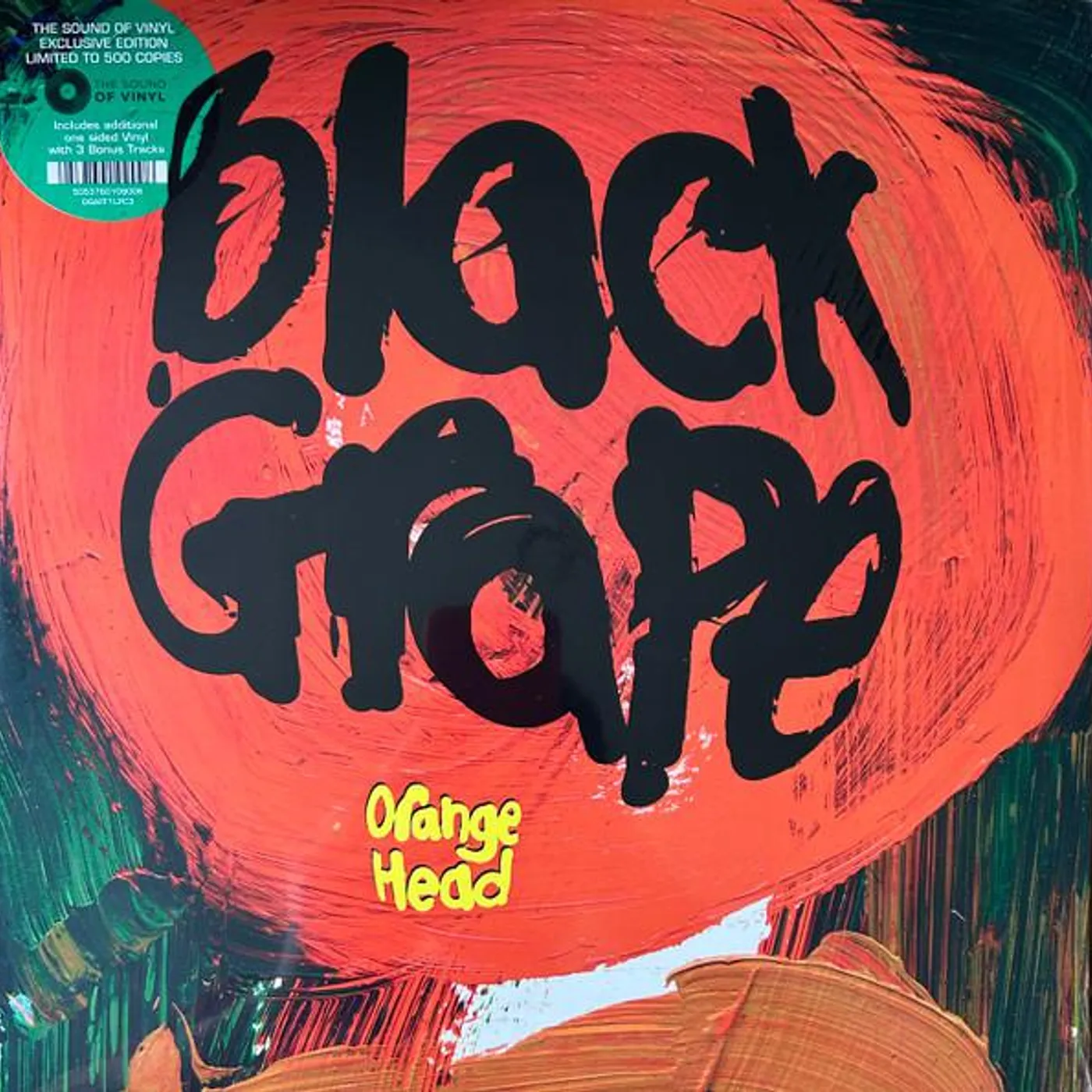 Black Grape ORANGE HEAD (GREEN/BLACK DOUBLE COLORED VINYL/2LP) Vinyl Record