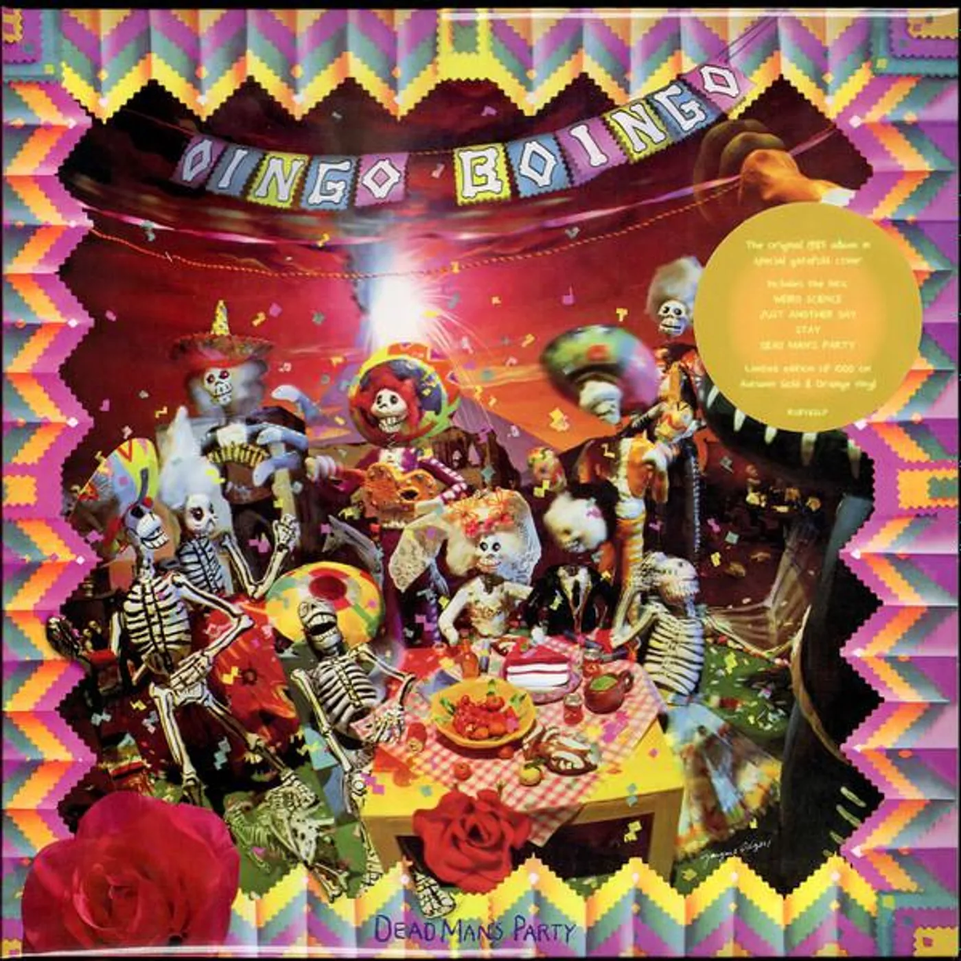 Oingo Boingo Dean Man's Party (Purple & Pink) Vinyl Record