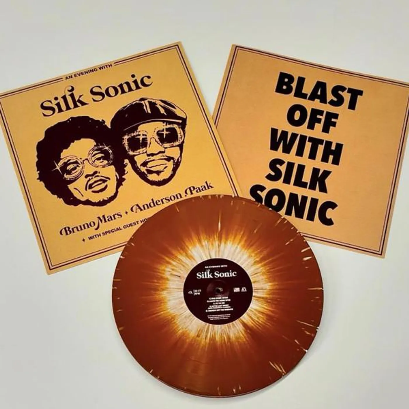 An Evening With Silk Sonic (Brown White) Vinyl Record