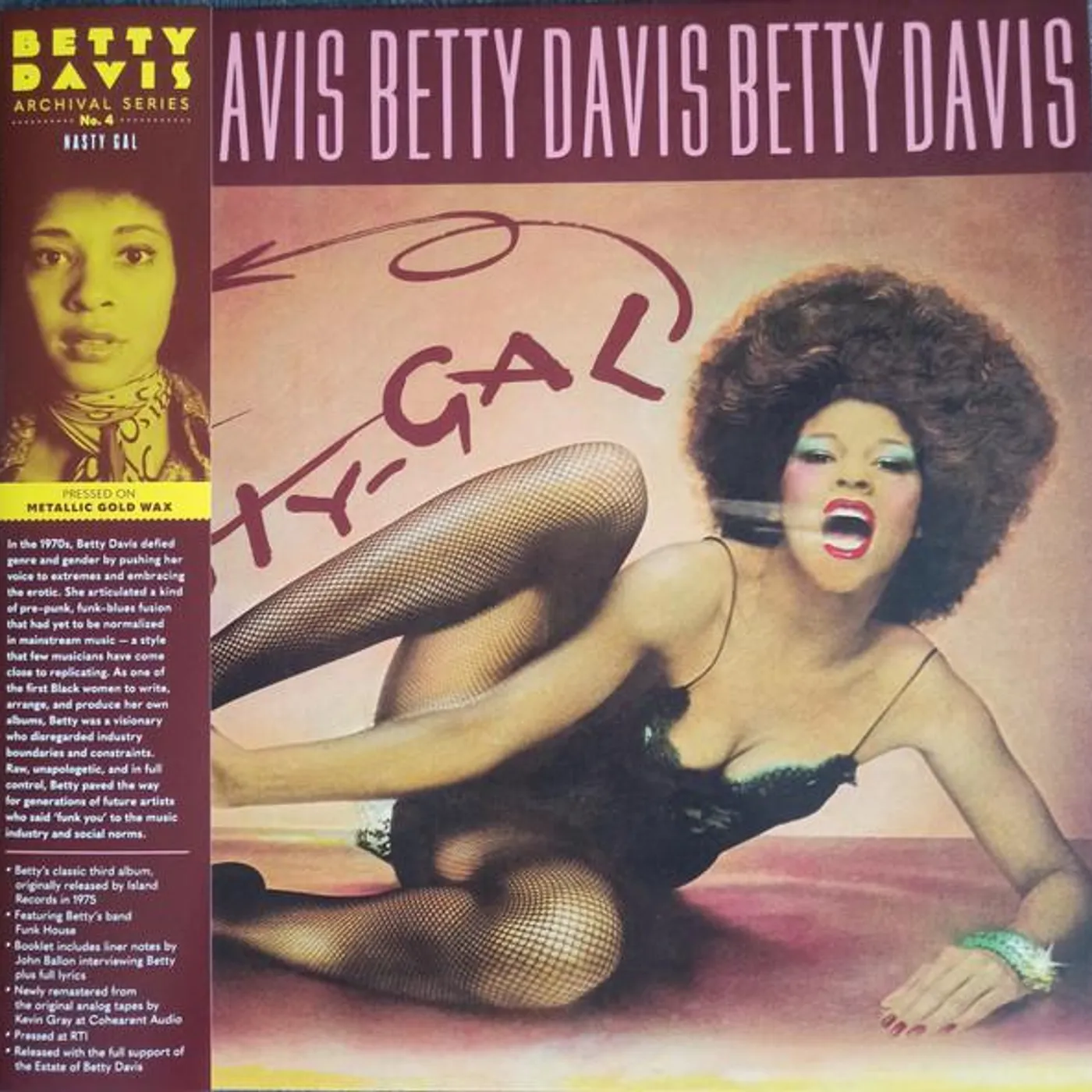 Betty Davis Nasty Gal (Metallic Gold) Vinyl Record