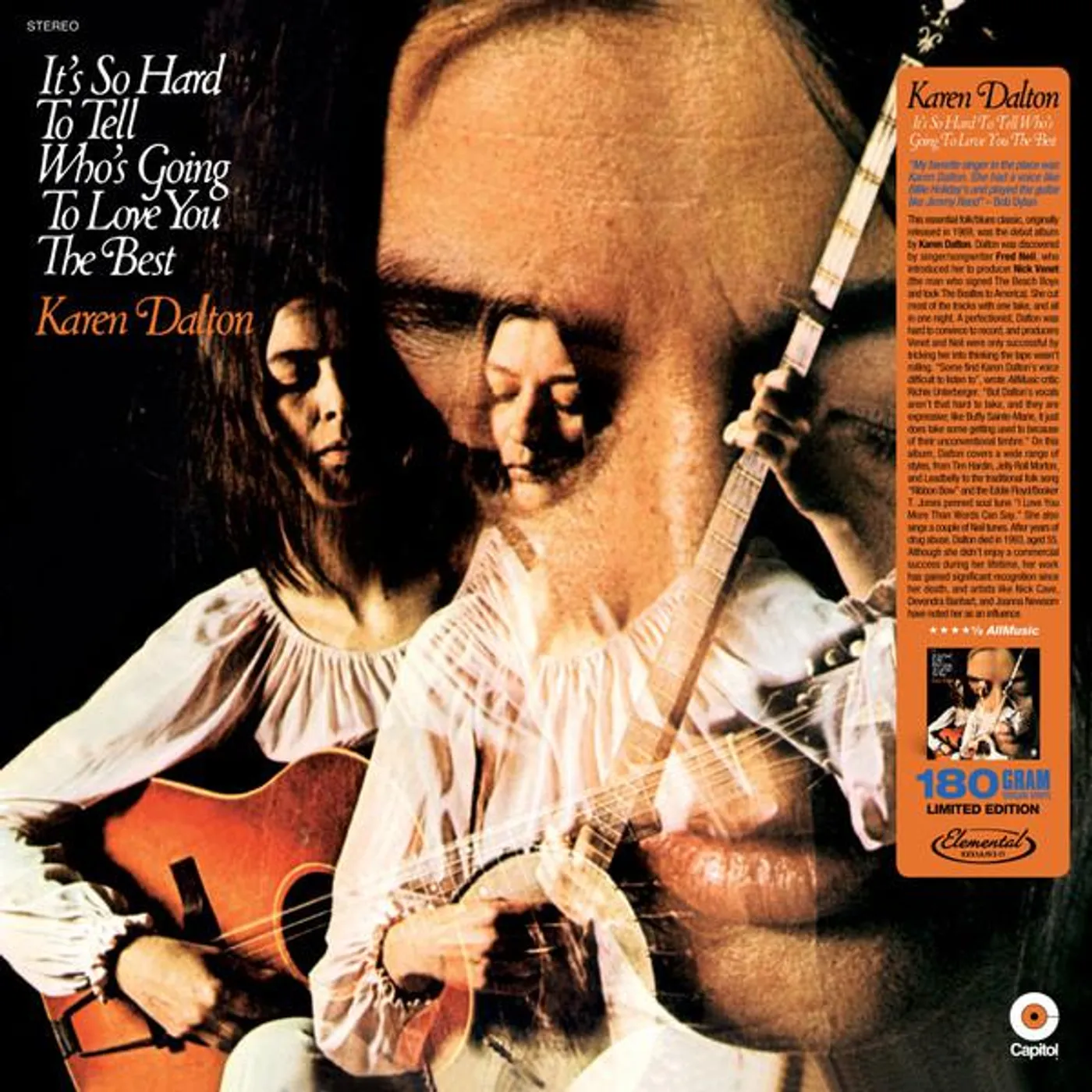 Karen Dalton IT'S SO HARD TO TELL WHO'S GOING TO LOVE YOU THE BEST Vinyl Record