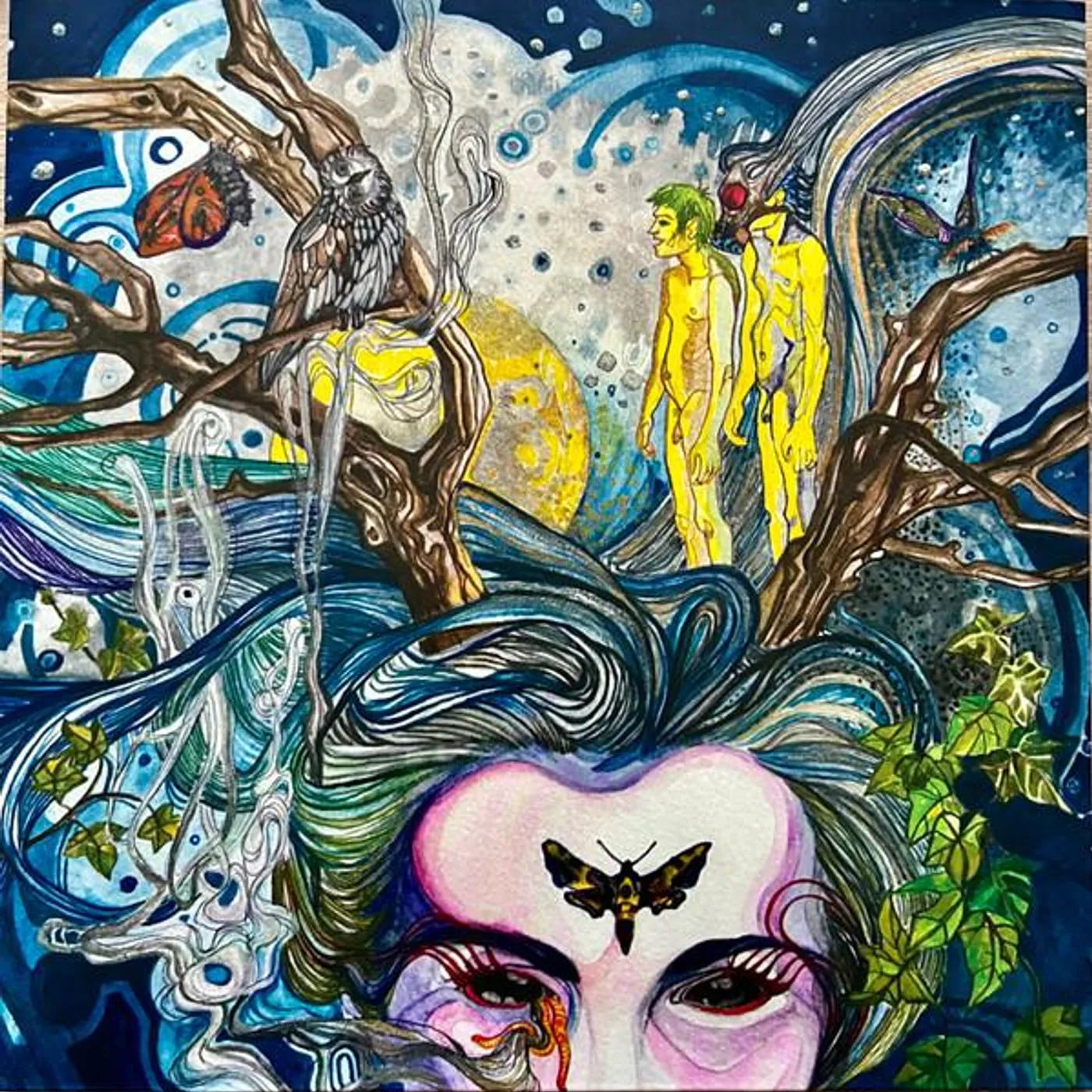 Arabs In Aspic Pictures In A Dream (Remaster/Blue/Yellow Marble) Vinyl Record