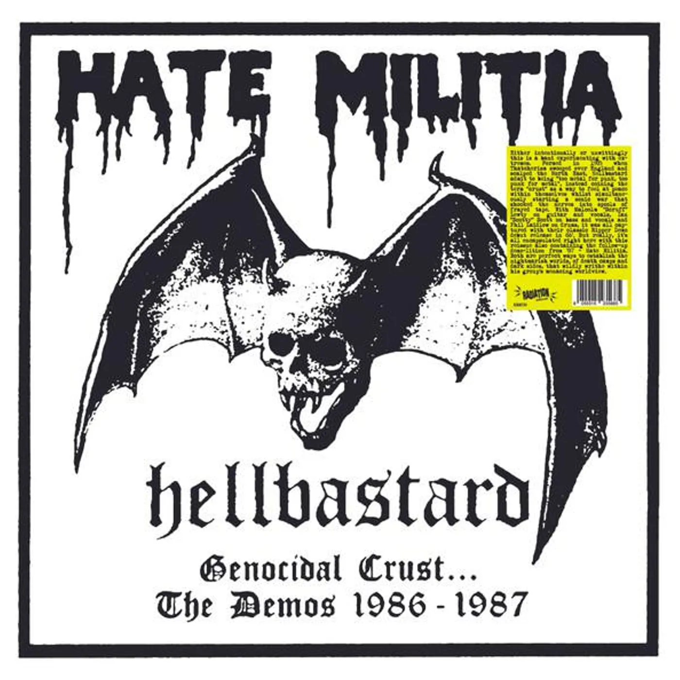Hellbastard Genocidal Crust: The Demos 1986-1987 (2LP/Colored) Vinyl Record