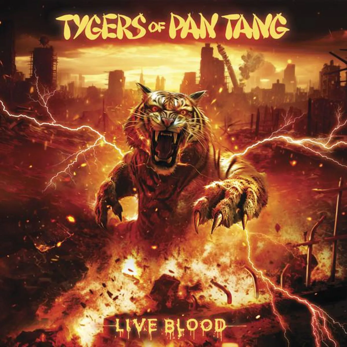 Tygers Of Pan Tang LIVE BLOOD Vinyl Record