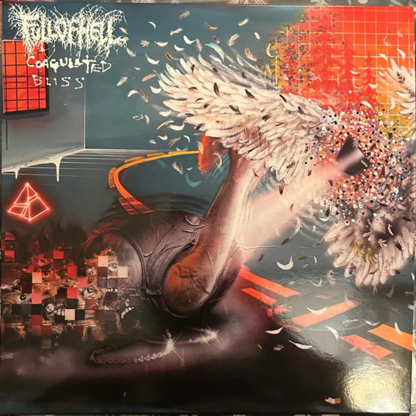 Full Of Hell COAGULATED BLISS (ORANGE, BLACK & WHITE TRI COLOR VINYL) Vinyl Record