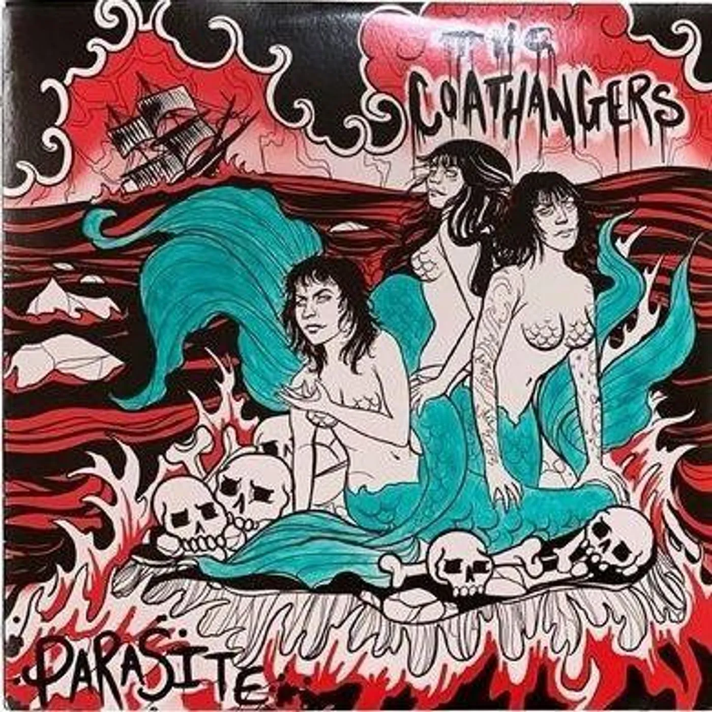 The Coathangers PARASITE (SEA GREEN VINYL W/ ETCHING) Vinyl Record