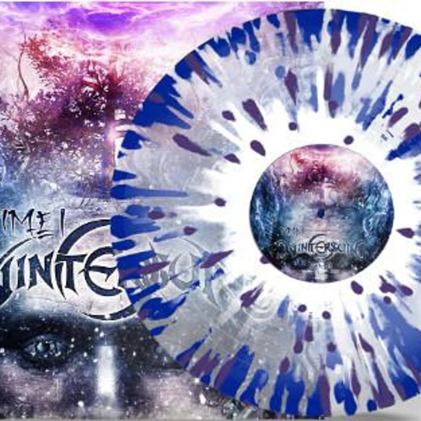 Wintersun TIME I (CLEAR BLUE/WHITE/PURPLE SPLATTER VINYL) Vinyl Record