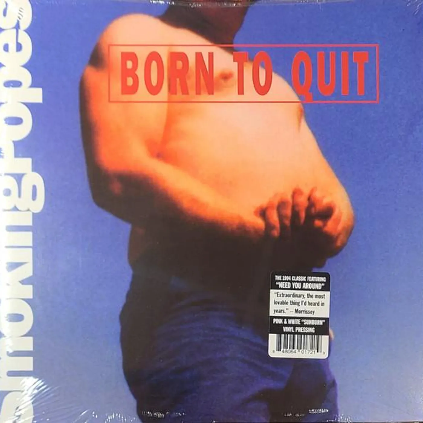 Smoking Popes BORN TO QUIT (PINK & WHITE SUNBURN VINYL) Vinyl Record