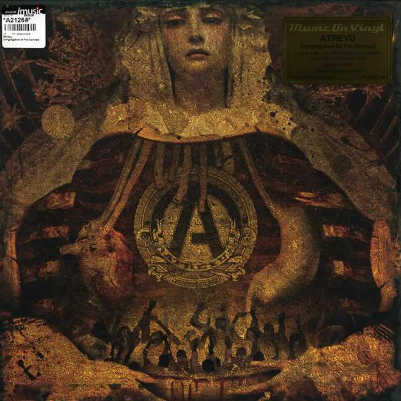 Atreyu CONGREGATION OF THE DAMNED (GOLD VINYL) Vinyl Record