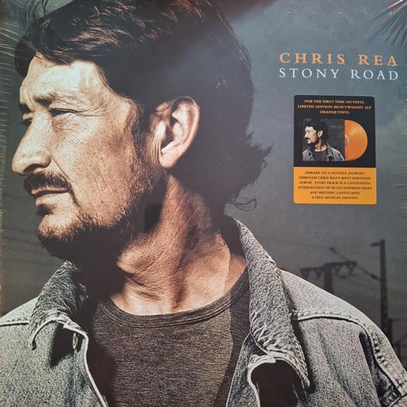 Chris Rea STONY ROAD (ORANGE VINYL/2LP) Vinyl Record