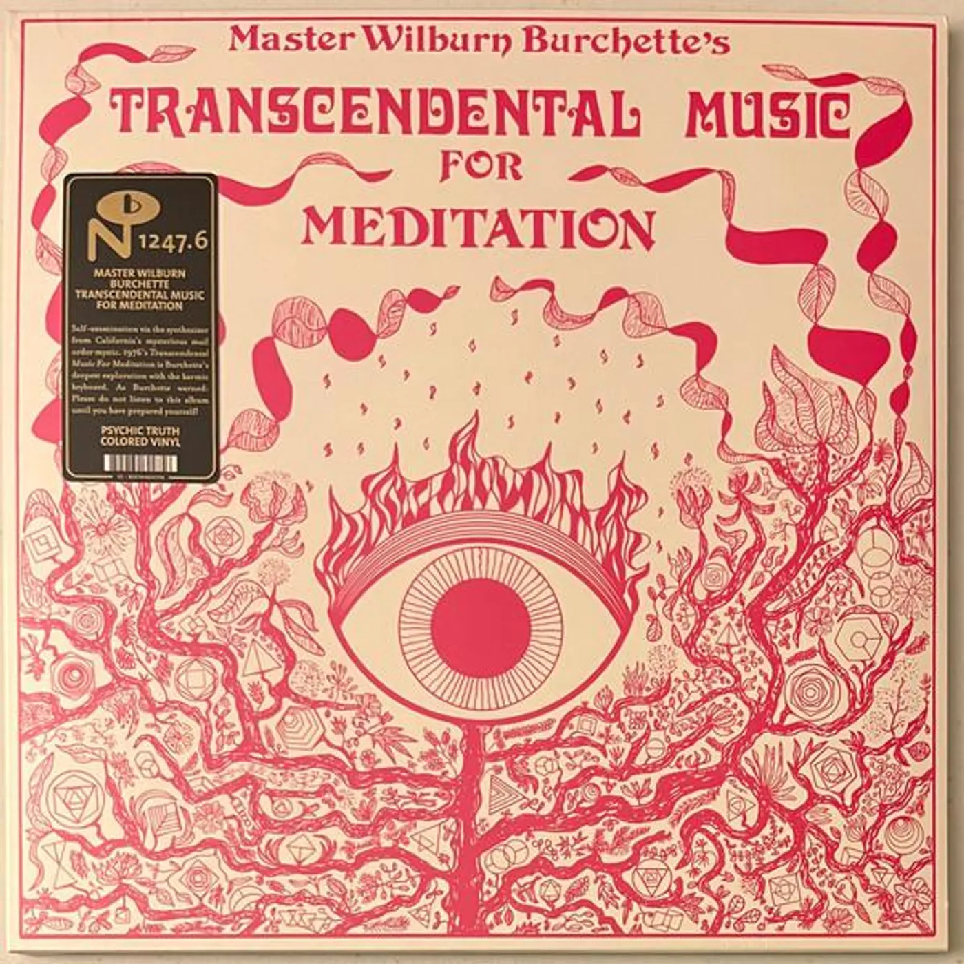 Master Wilburn Burchette TRANSCENDENTAL MUSIC FOR MEDITATION (MILKY CLEAR VINYL) Vinyl Record