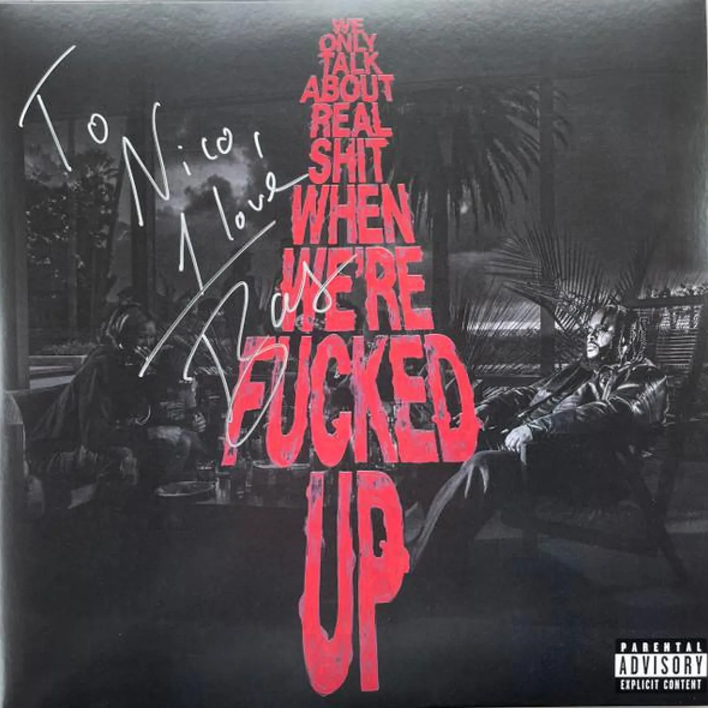 Bas We Only Talk About Real Shit When We're Fucked Up (X) (Transparent Red Vinyl/2LP) Vinyl Record