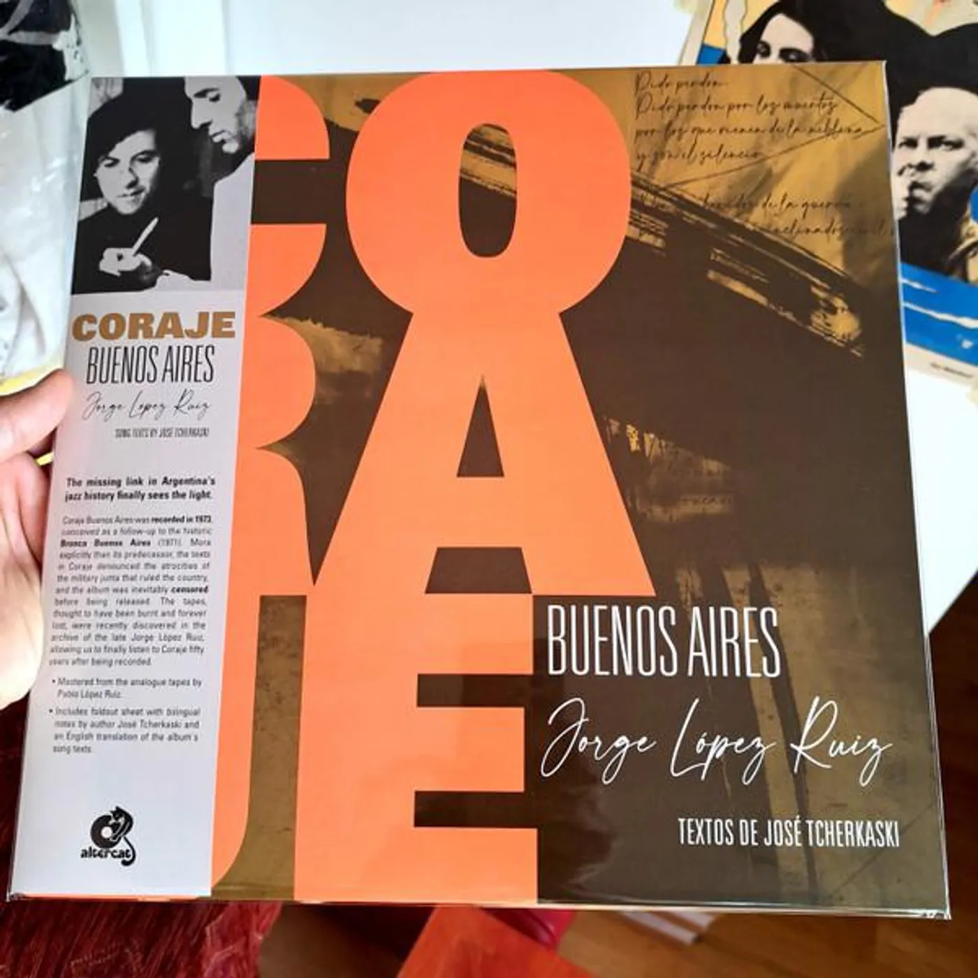 Jorge López Ruiz CORAJE BUENOS AIRES Vinyl Record