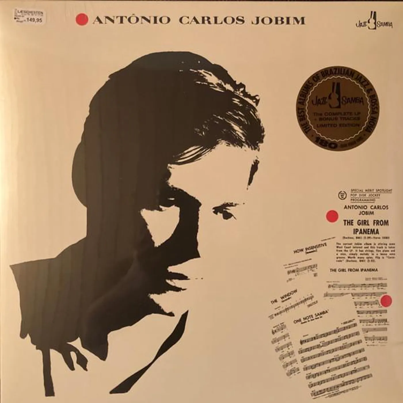 Antônio Carlos Jobim GIRL FROM IPANEMA (LIMITED EDITION) Vinyl Record