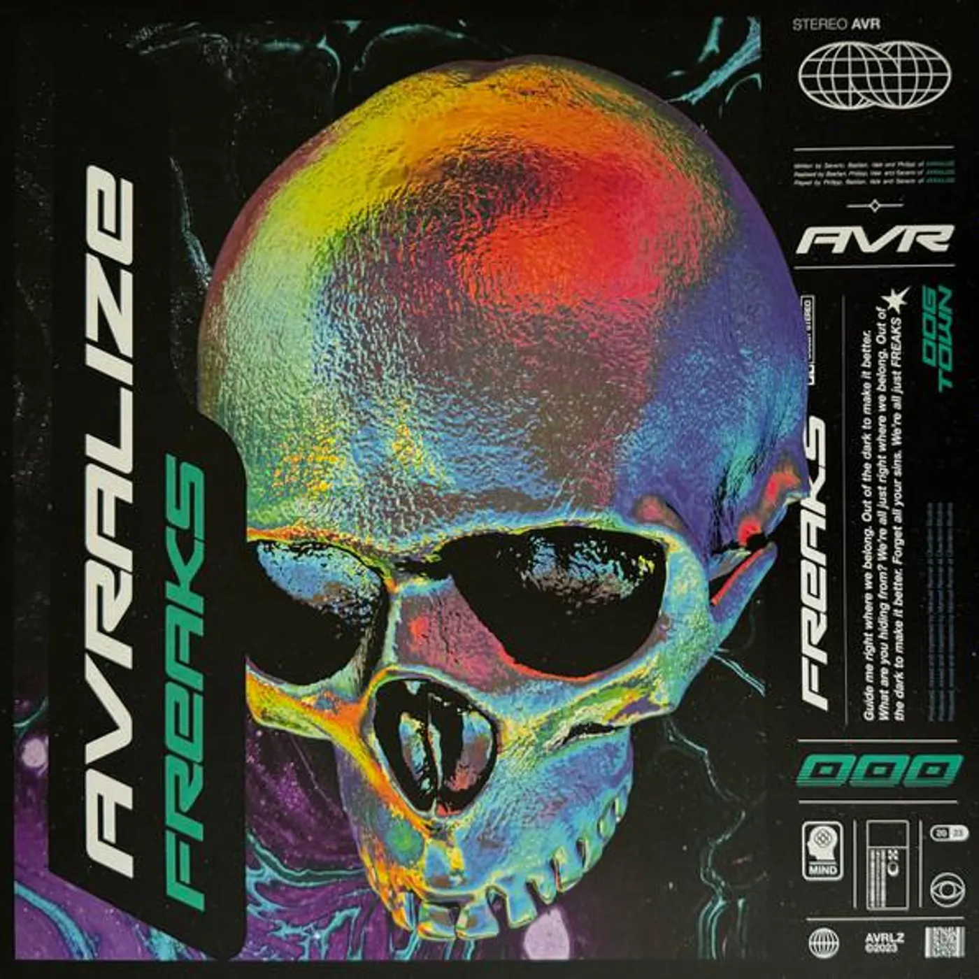 AVRALIZE FREAKS (LIMITED COKE BOTTLE GREEN TRANSPARENT/BLACK MARBLED VINYL) Vinyl Record