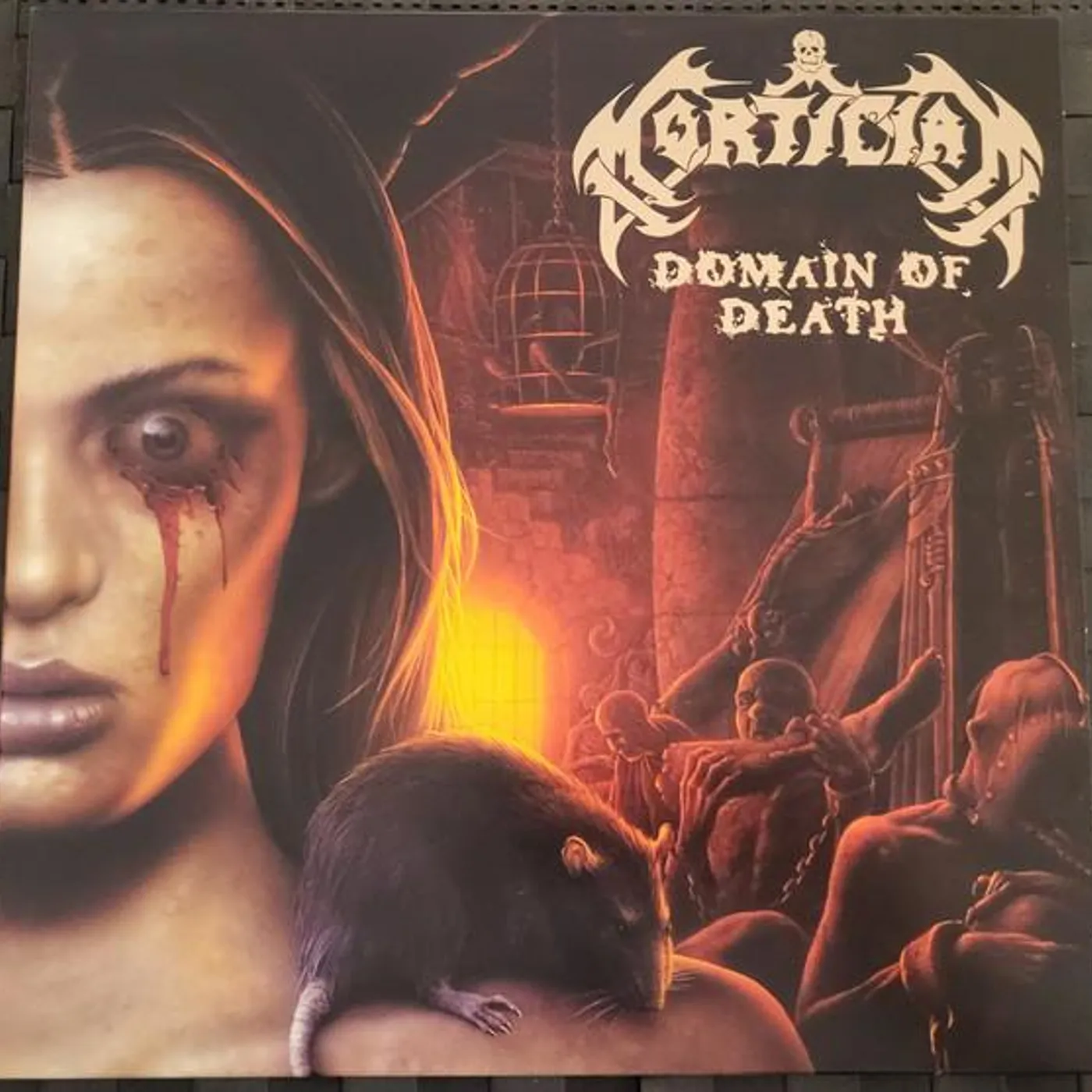 Mortician DOMAIN OF DEATH (ORANGE KRUSH VINYL) Vinyl Record