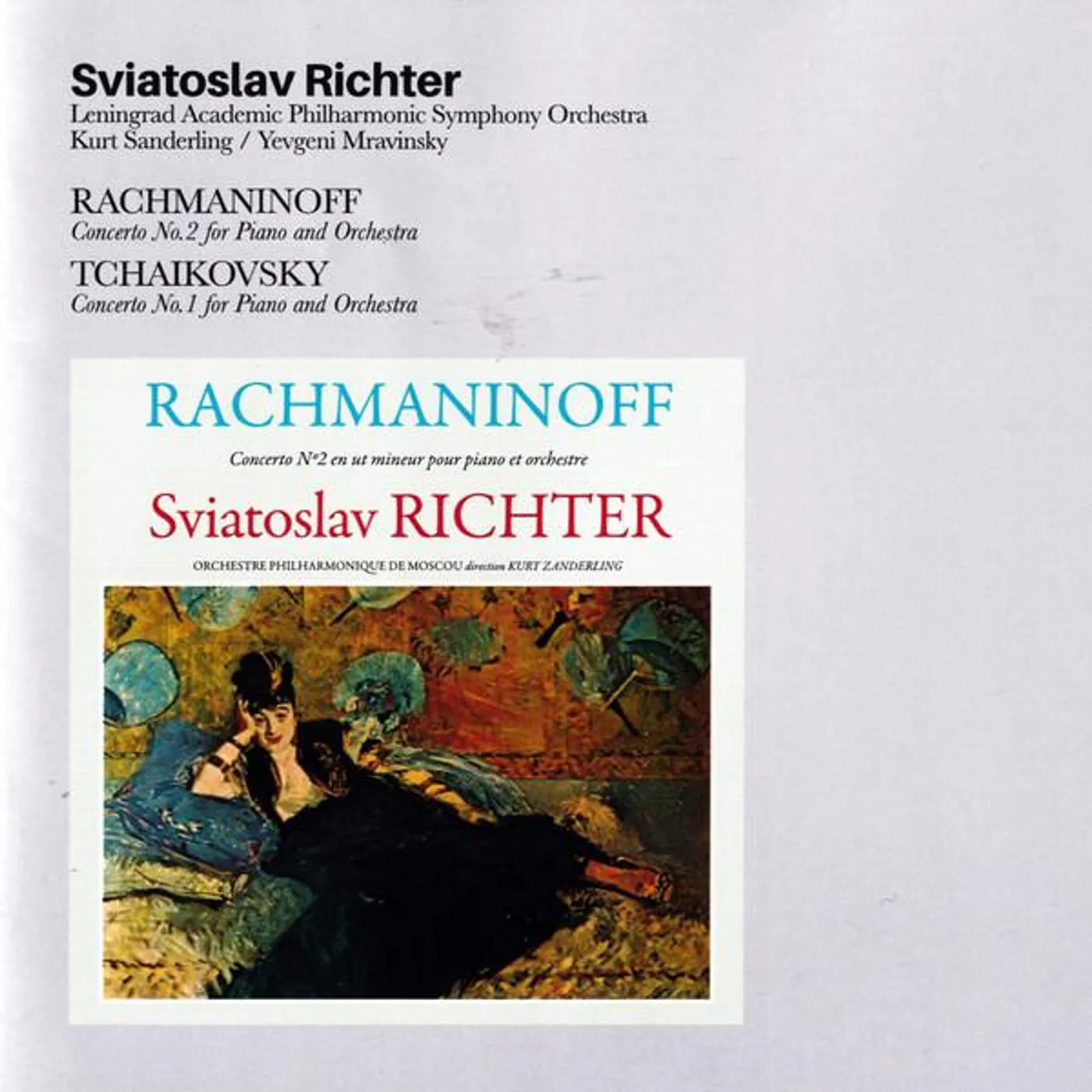 Sviatoslav Richter RACHMANINOFF: CTO NO.2 FOR PIANO & ORCH / TCHAIKOVSKY: CTO NO.1 FOR PIANO & ORCH (BONUS TRACKS) CD