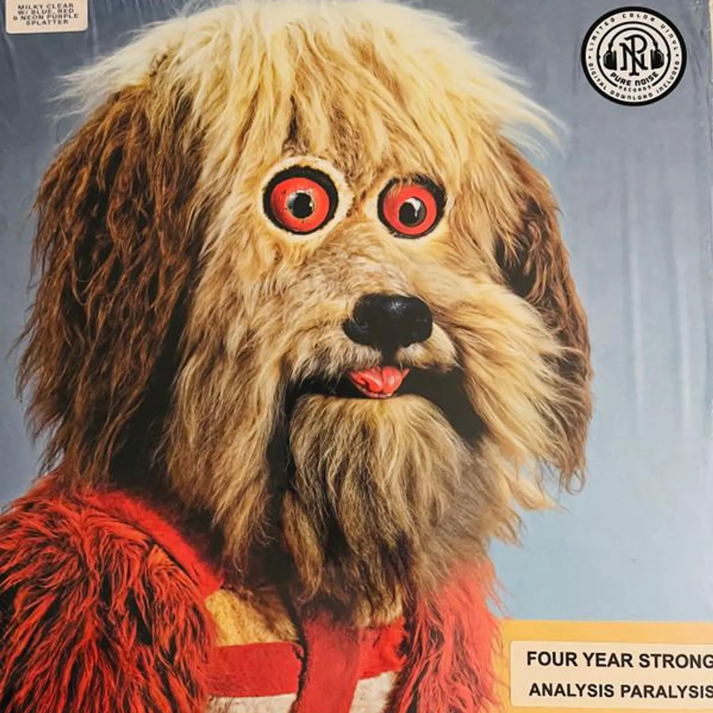 Four Year Strong ANALYSIS PARALYSIS (MILKY CLEAR W/ BLUE, RED & PURPLE SPLATTER VINYL) Vinyl Record