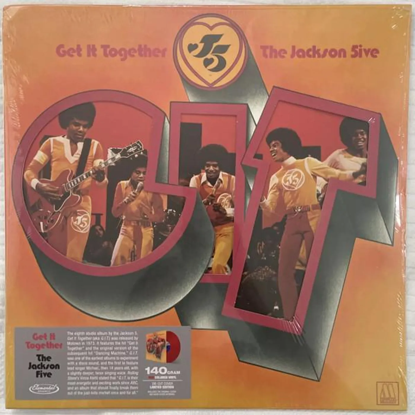 The Jackson 5 GET IT TOGETHER (RED VINYL) Vinyl Record