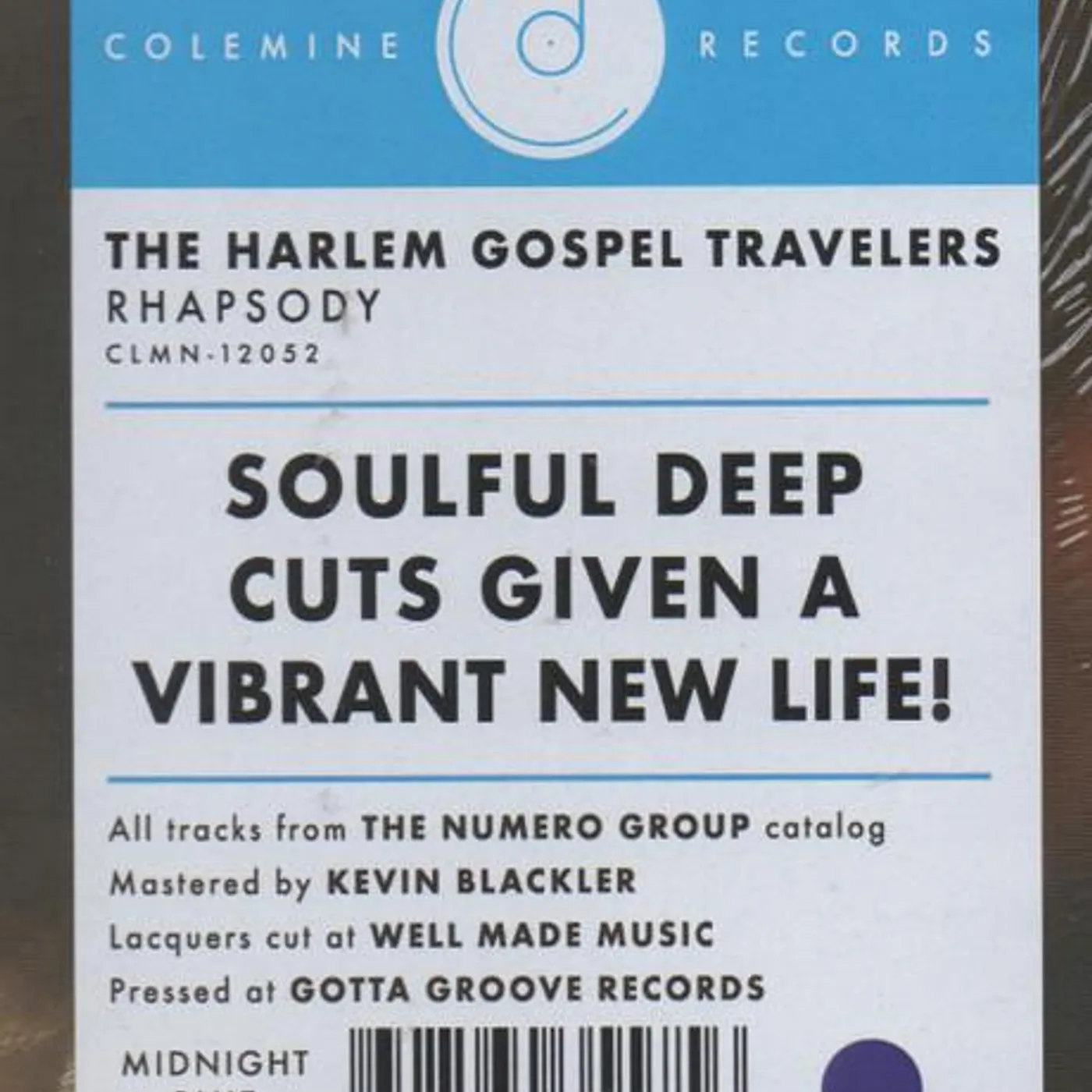 The Harlem Gospel Travelers RHAPSODY (MIDNIGHT BLUE VINYL) Vinyl Record
