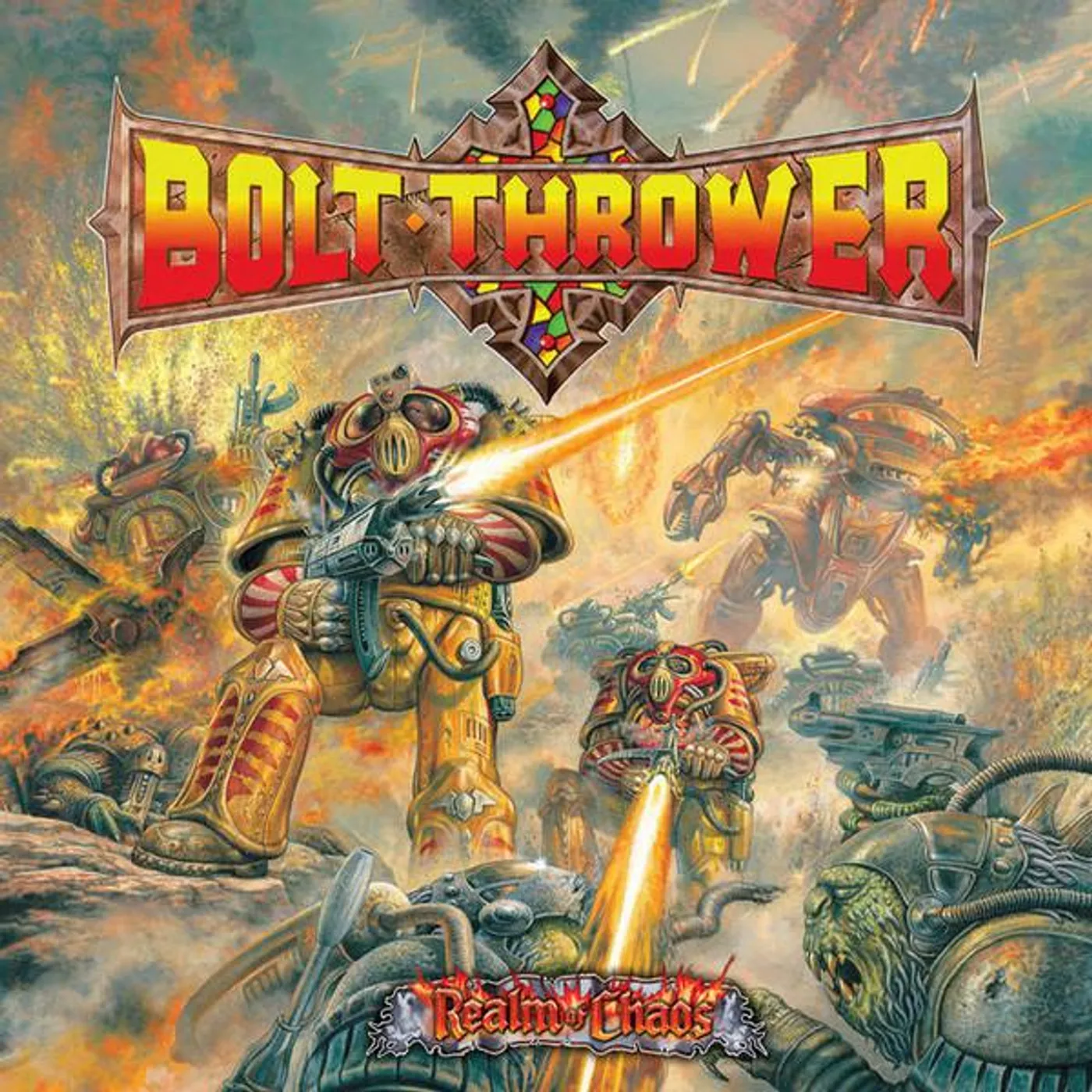 Bolt Thrower Realms Of Chaos (Yellow & Black Vinyl/35Th Anniversary) (Rsd Essential) Vinyl Record