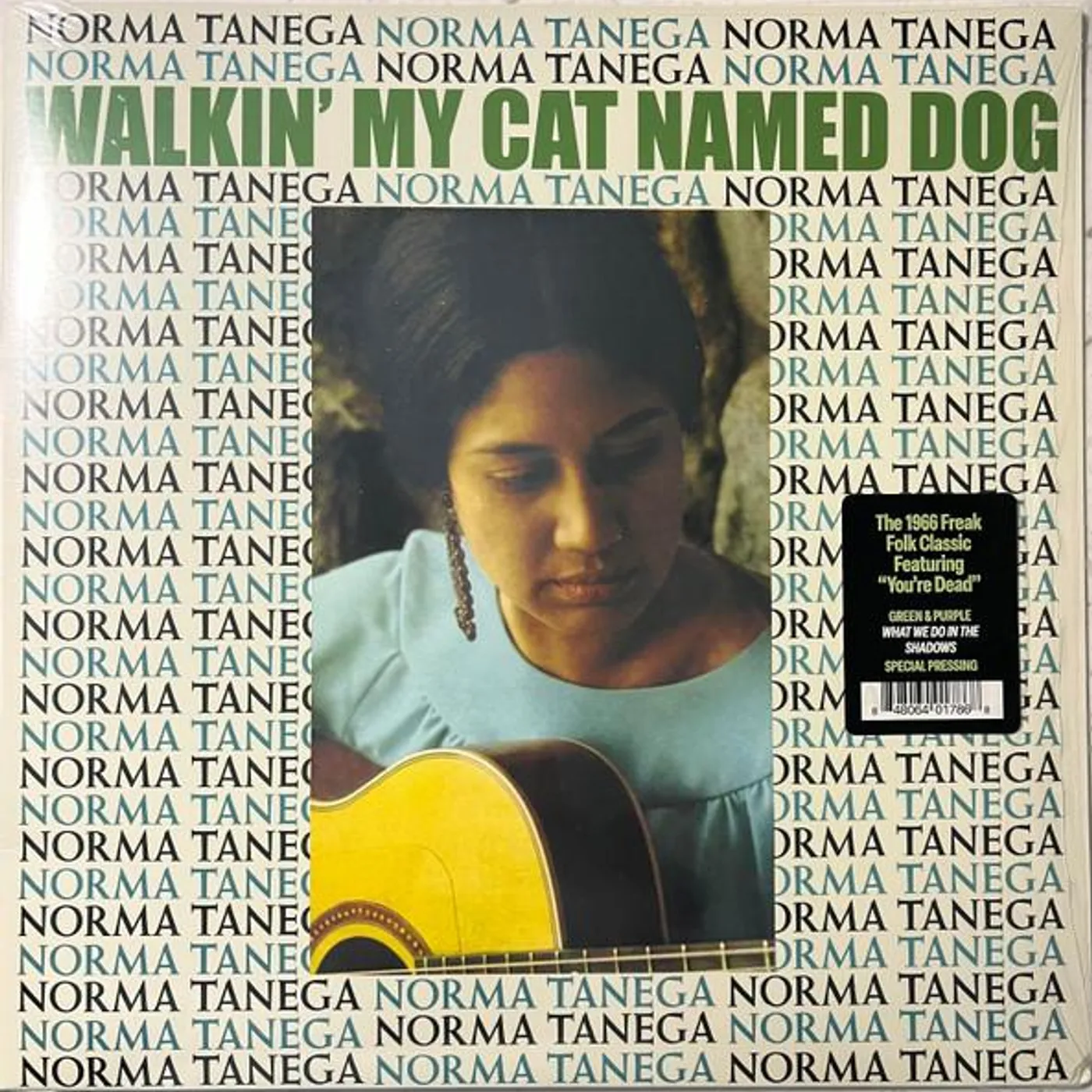 Norma Tanega Walkin My Cat Named Dog (Green & Purple What We Do In The Shadows) Vinyl Record