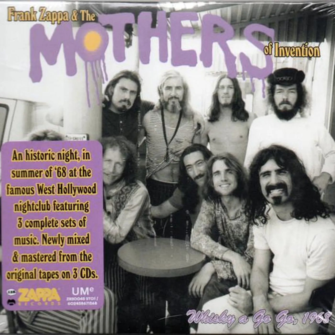 Frank Zappa & The Mothers Of Invention WHISKY A GO GO 1968 (3CD) CD