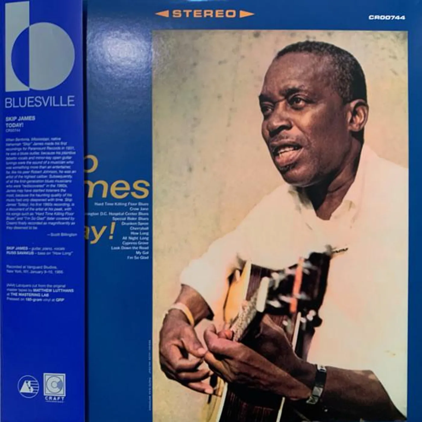 Skip James TODAY! (BLUESVILLE ACOUSTIC SOUNDS SERIES) Vinyl Record