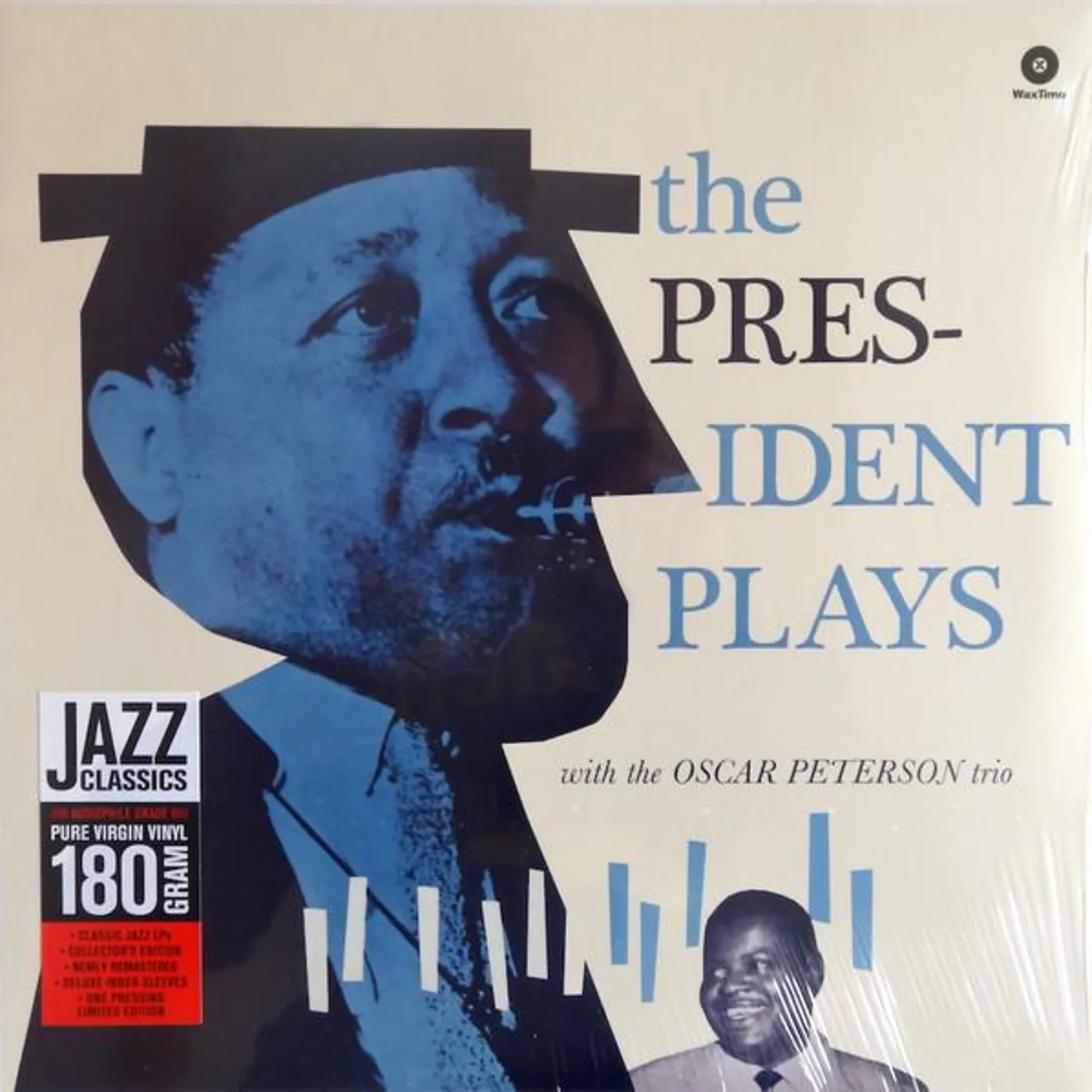Lester Young PRESIDENT PLAYS WITH THE OSCAR PETERSON TRIO Vinyl Record - 180 Gram Pressing