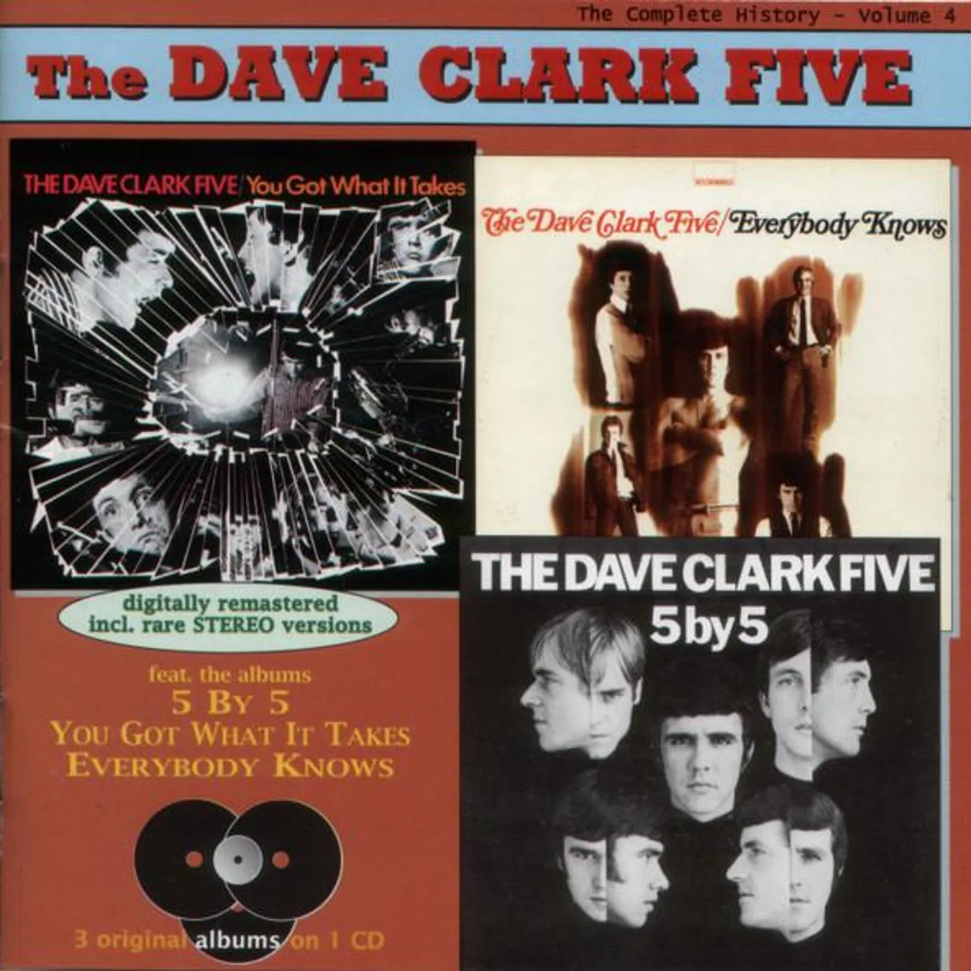 The Dave Clark Five VOLUME 4: 5X5 / GOT WHAT / KNOWS CD