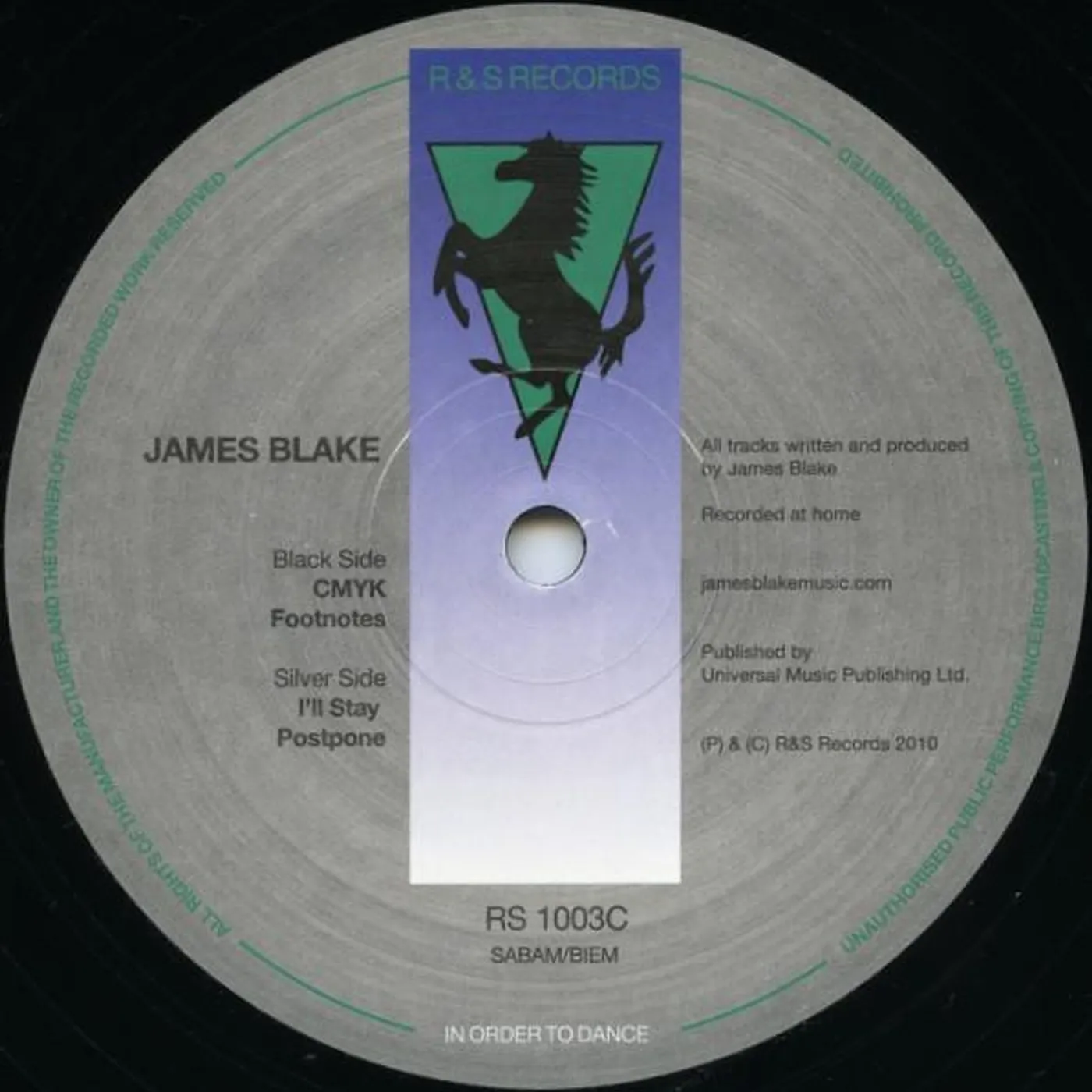 James Blake CMYK Vinyl Record
