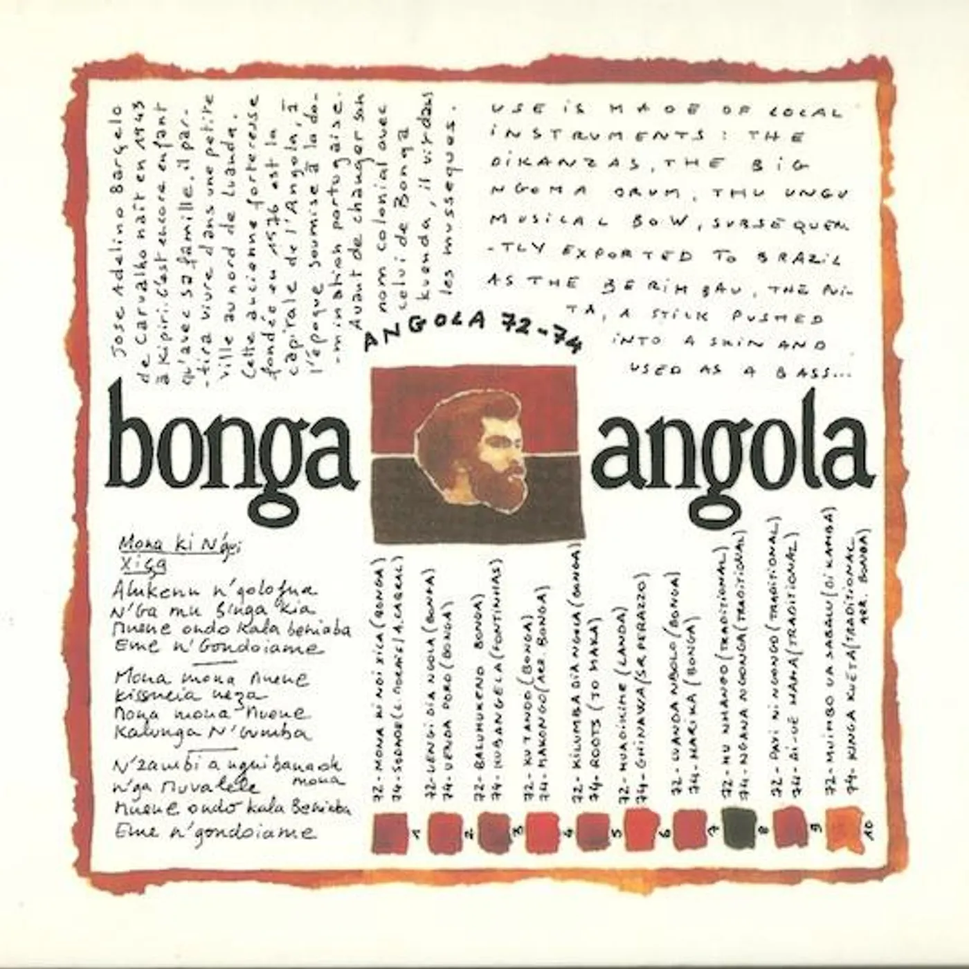 Bonga ANGOLA 72-74 CD