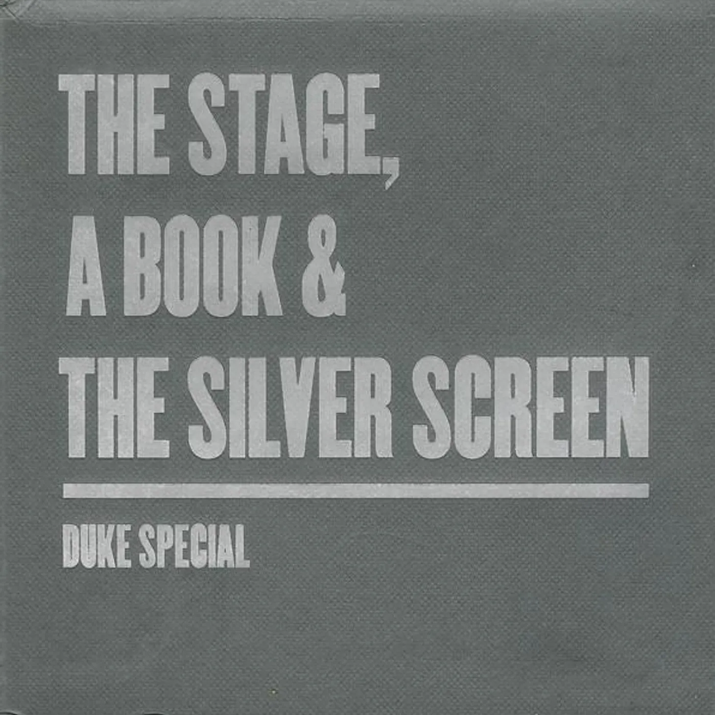 Duke Special STAGE, THE BOOK AND THE SILVER SCREEN CD
