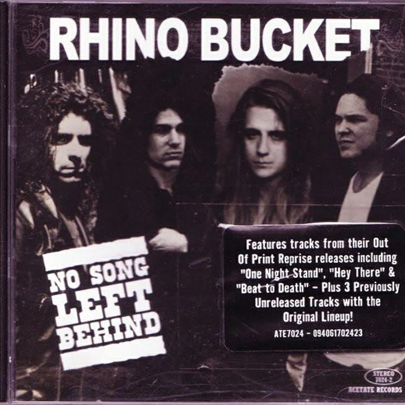 Rhino Bucket NO SONG LEFT BEHIND CD