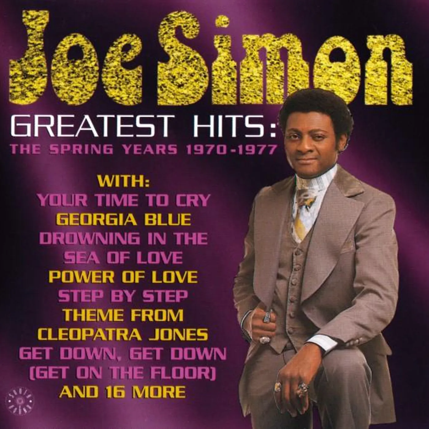 Joe Simon GREATEST HITS 1970 - 1977 CD