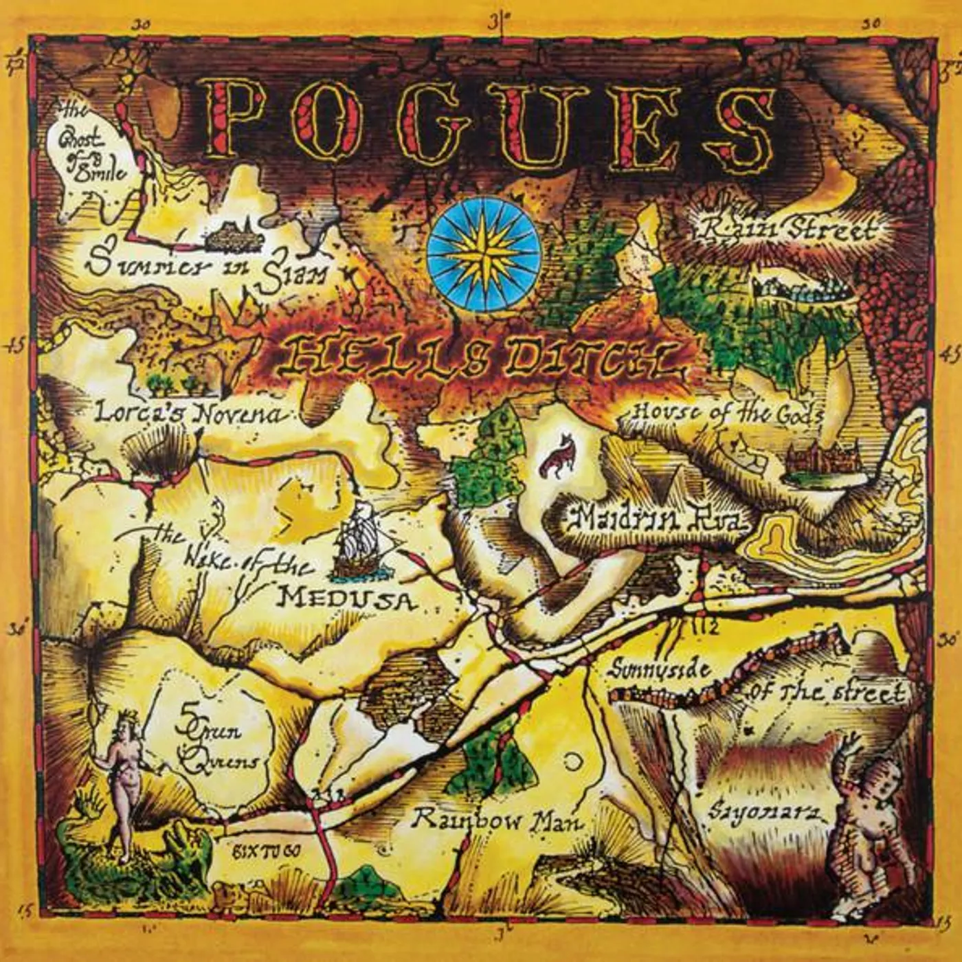 The Pogues HELL'S DITCH Vinyl Record