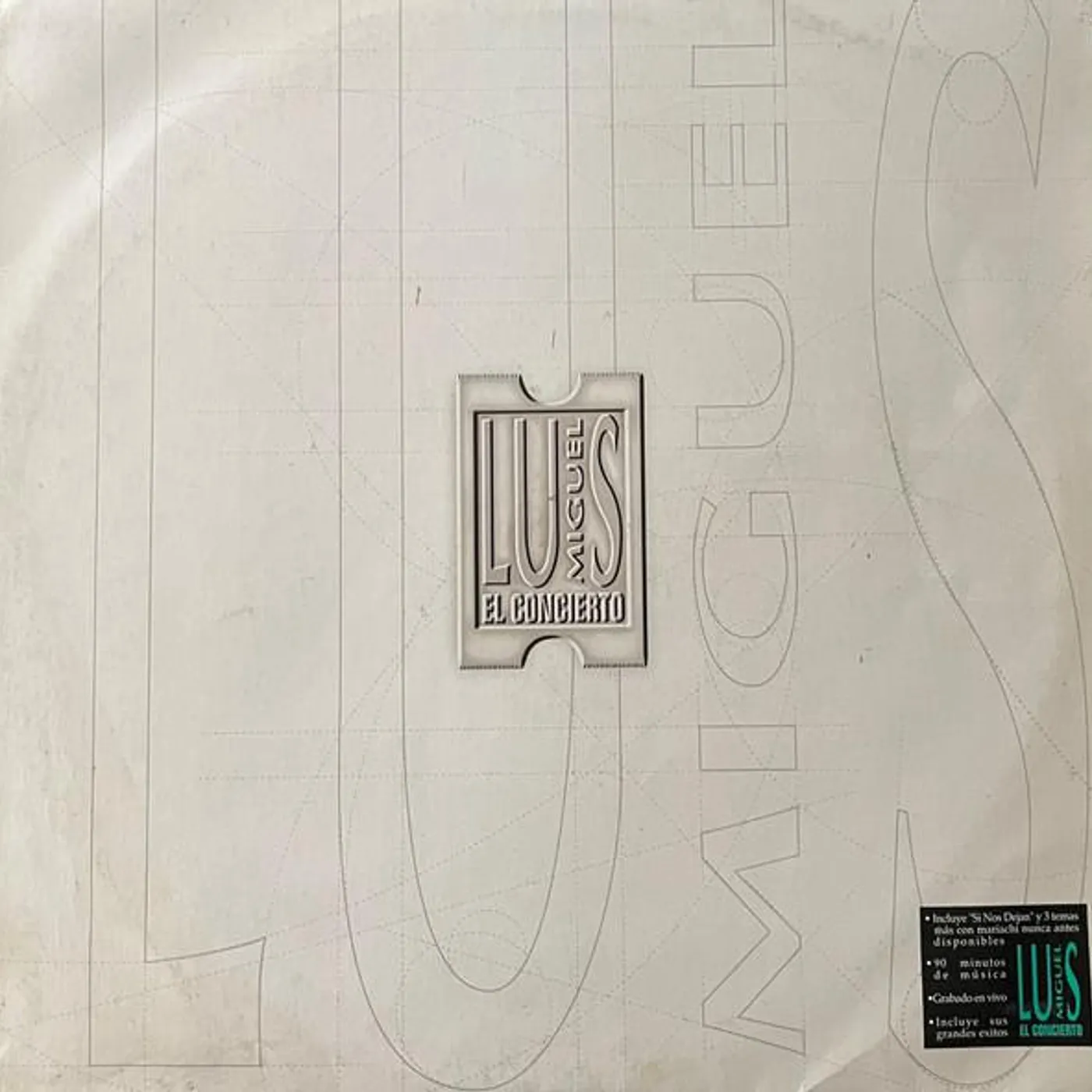 Luis Miguel EL CONCIERTO Vinyl Record