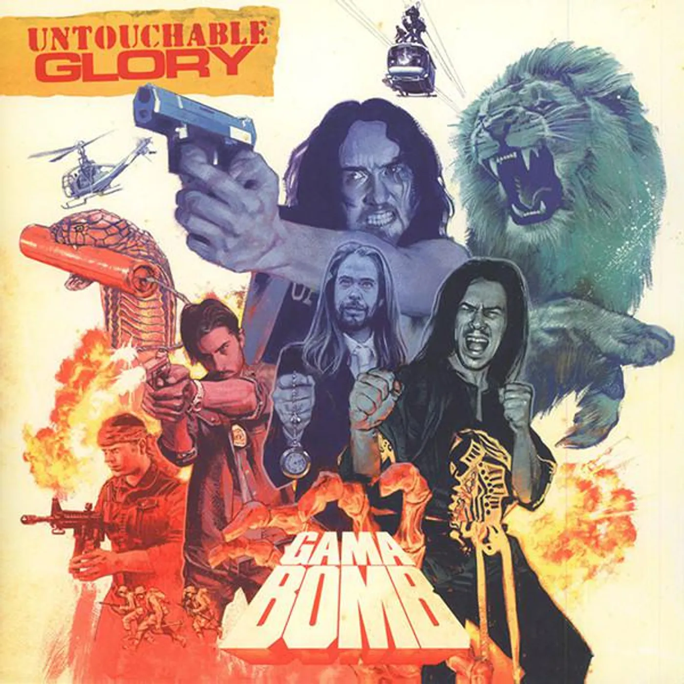 Gama Bomb UNTOUCHABLE GLORY (BLACK) Vinyl Record