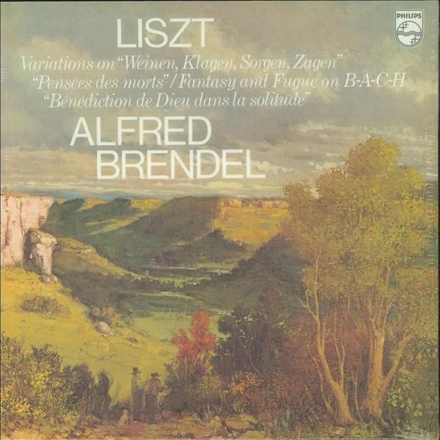Alfred Brendel LISZT: FANTASIA & FUGUE ON BACH; VARIATIONS Vinyl Record