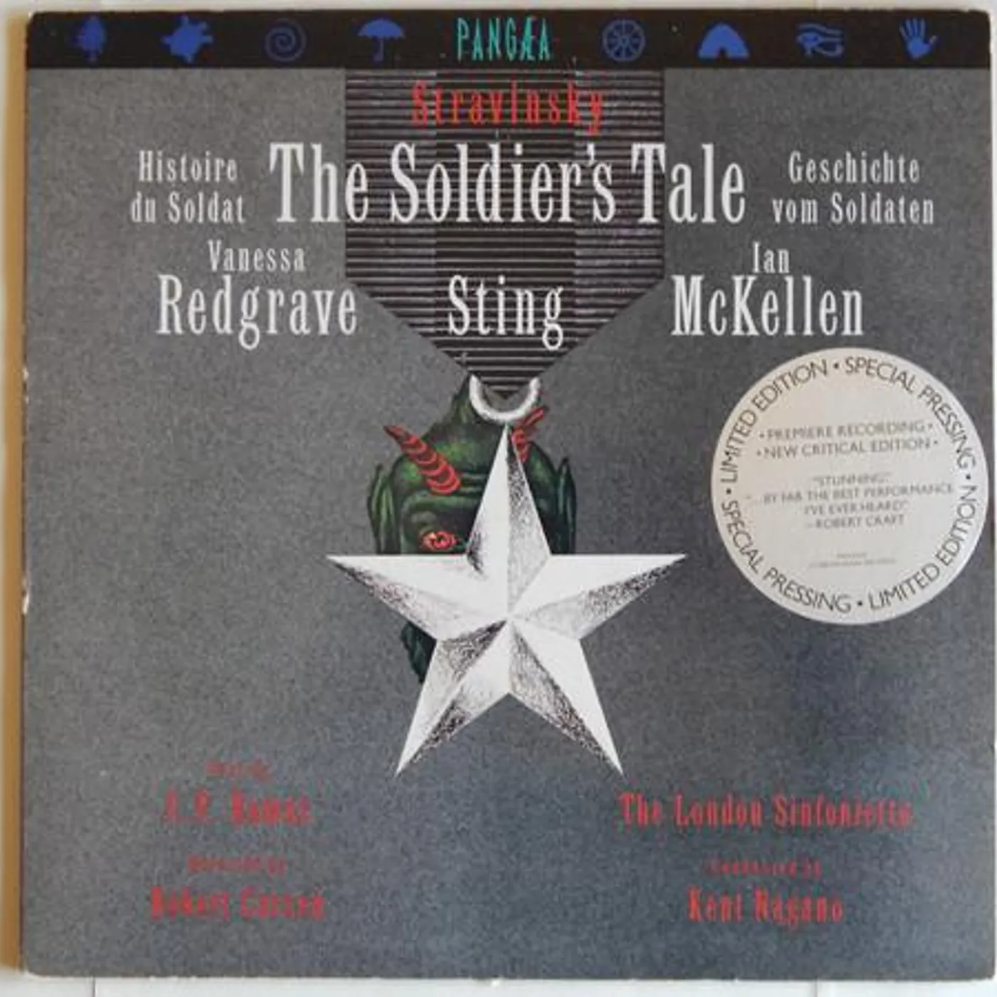 Igor Stravinsky SOLDIER'S TALE Vinyl Record