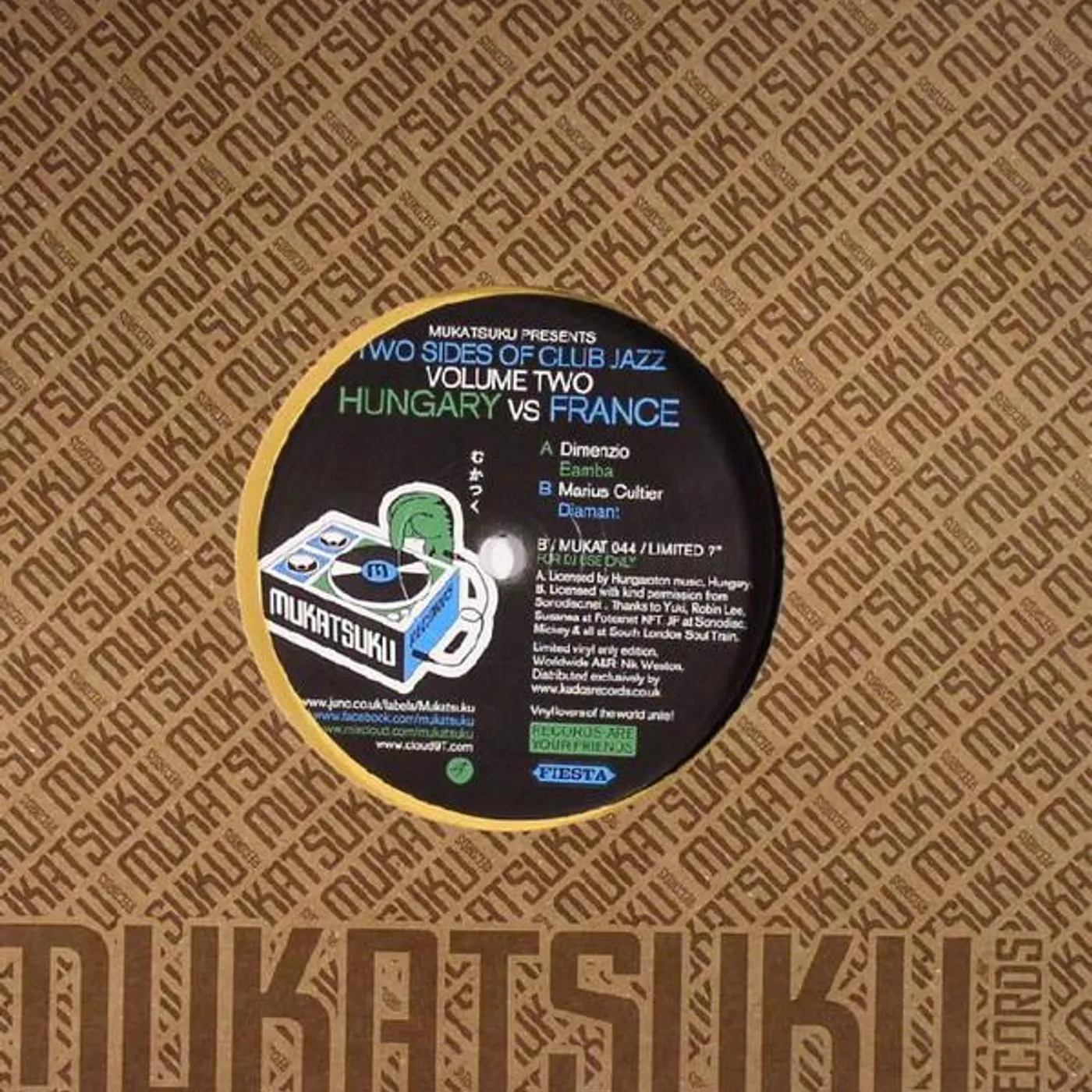 TWO SIDES OF CLUB JAZZ: HUNGARY VS FRANCE 2 / VAR Vinyl Record