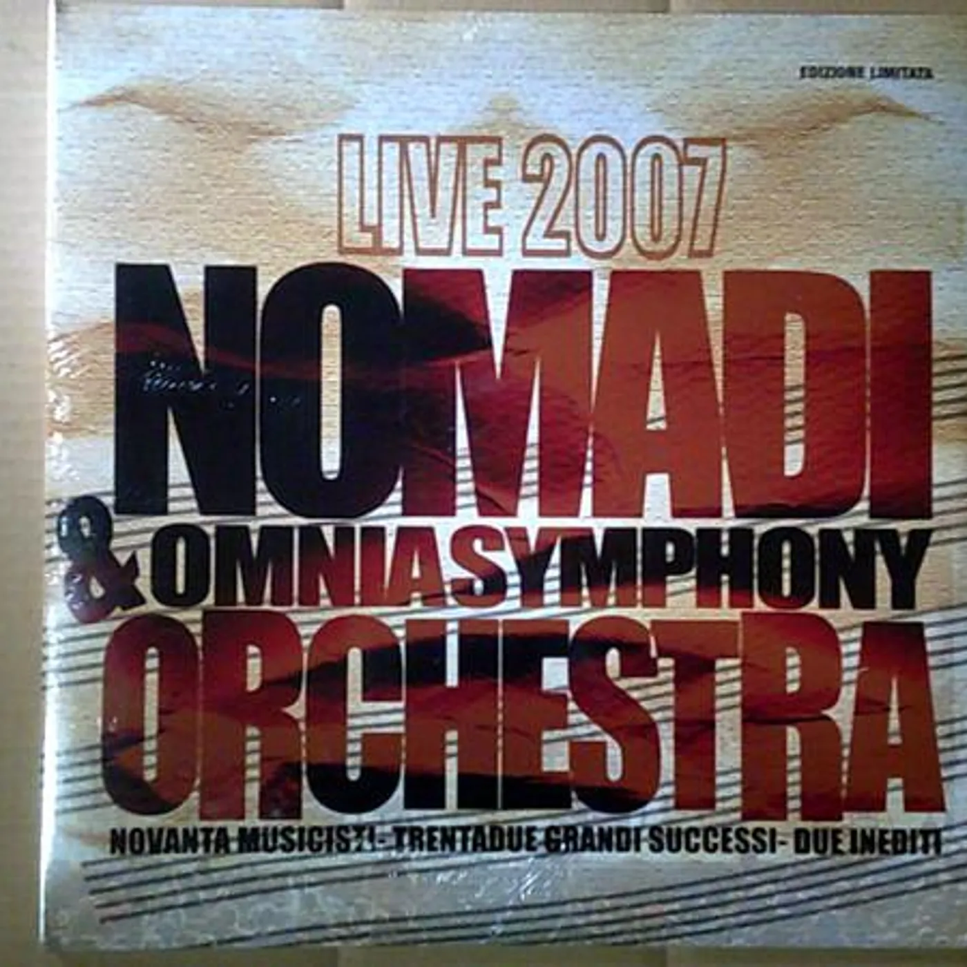 NOMADI & OMNIA SYMPHONY ORCHESTRA LIVE 2007 Vinyl Record