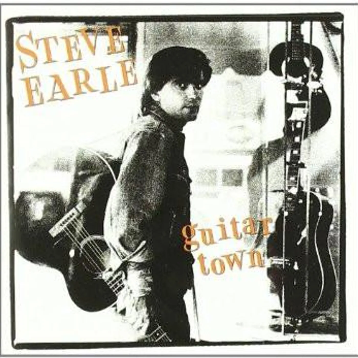 Steve Earle Guitar Town Vinyl Record